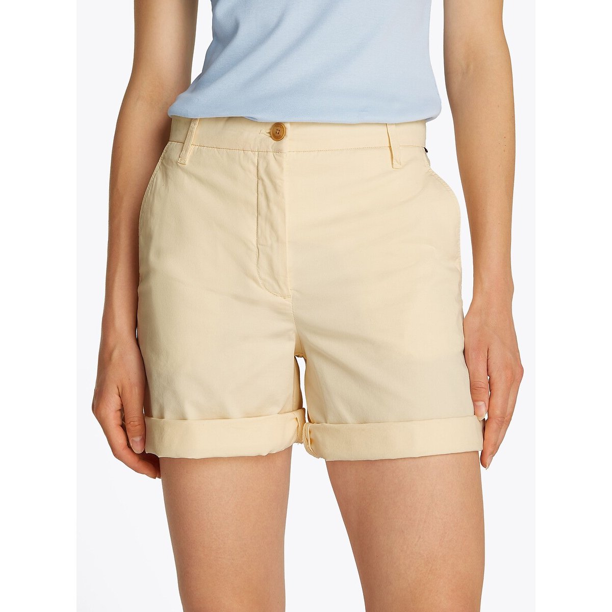 Short chino coton mélangé stretch jaune, TOMMY HILFIGER