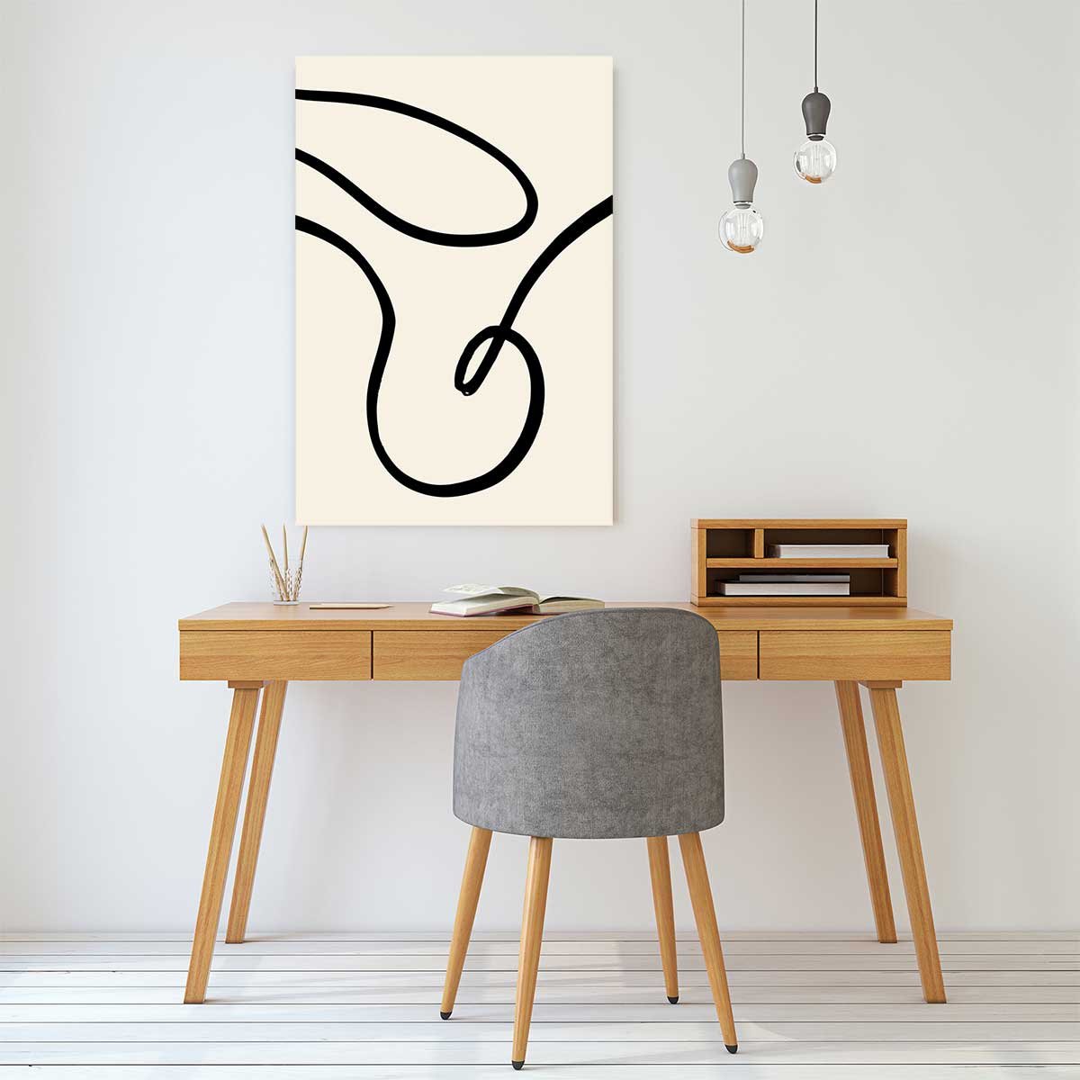 Tableau line art bold I tableau alu dibond, HEXOA