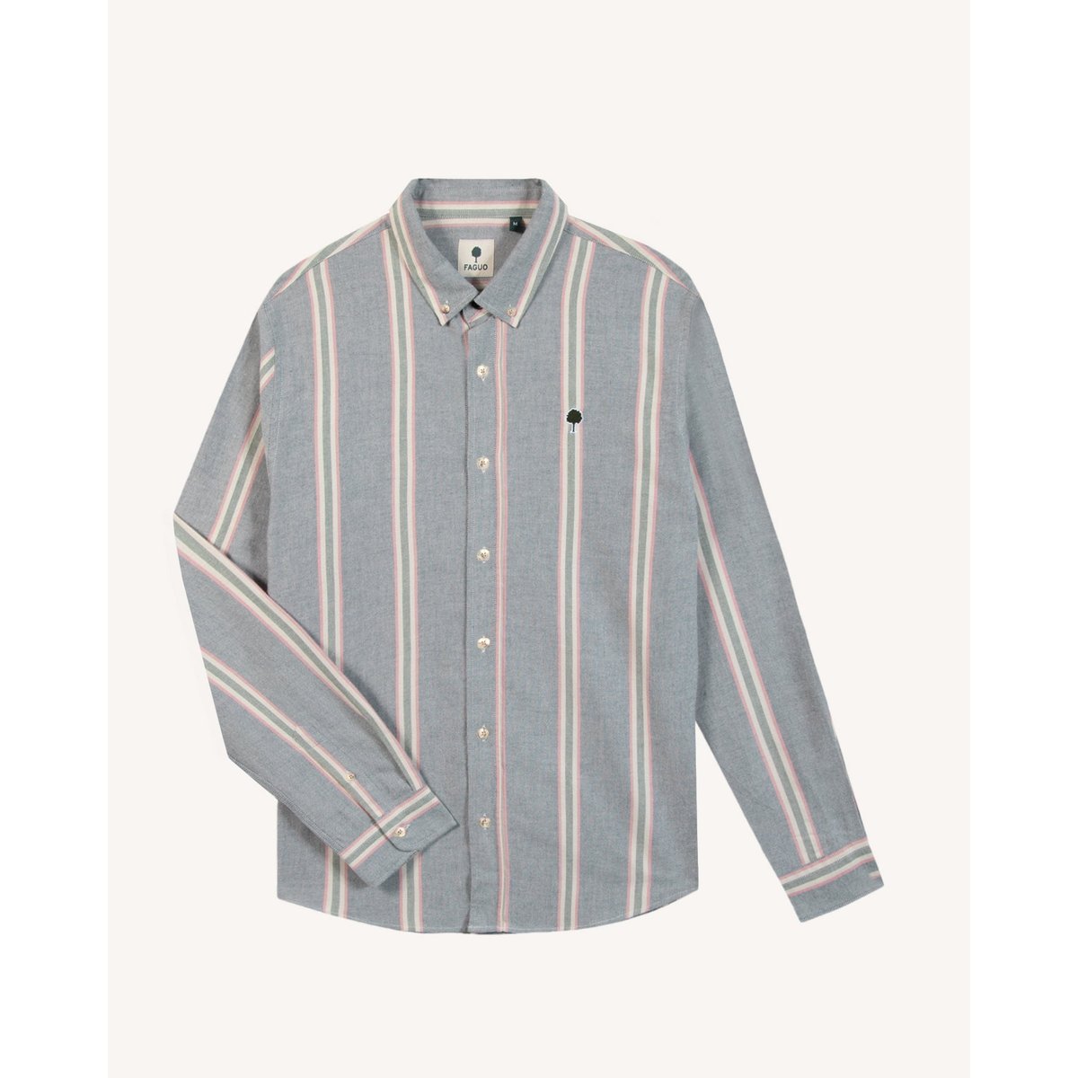 Chemise en tissu Oxford bleu marine, FAGUO