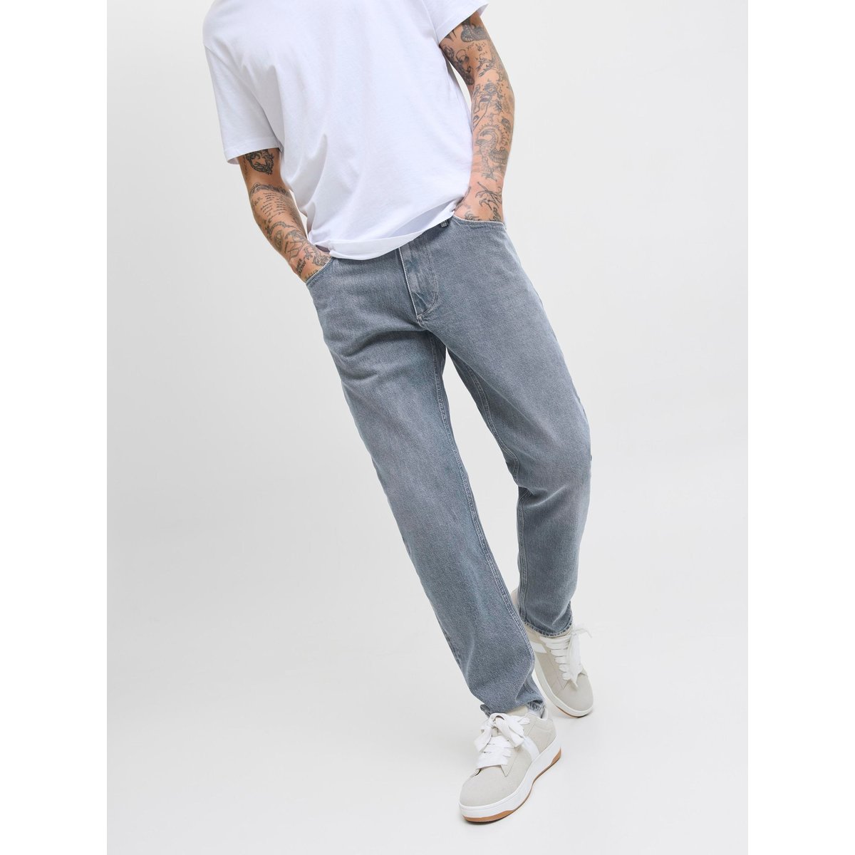 Jean Coupe Tapered blue denim, JACK & JONES
