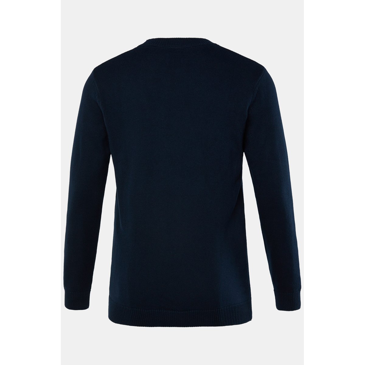Pull en pur coton, motif brodé bleu marine, JP1880