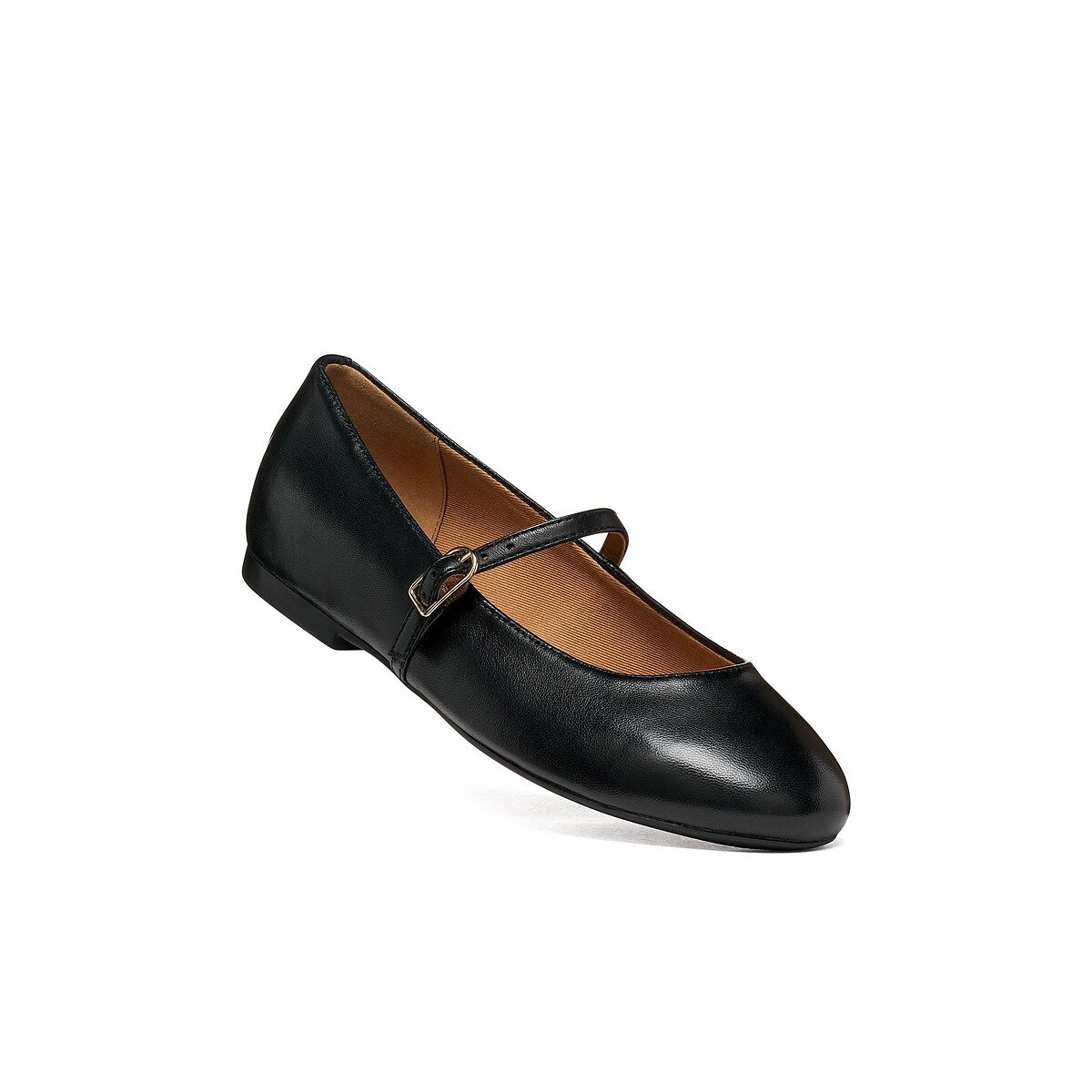 Bailarinas de piel Palmaria negro, GEOX