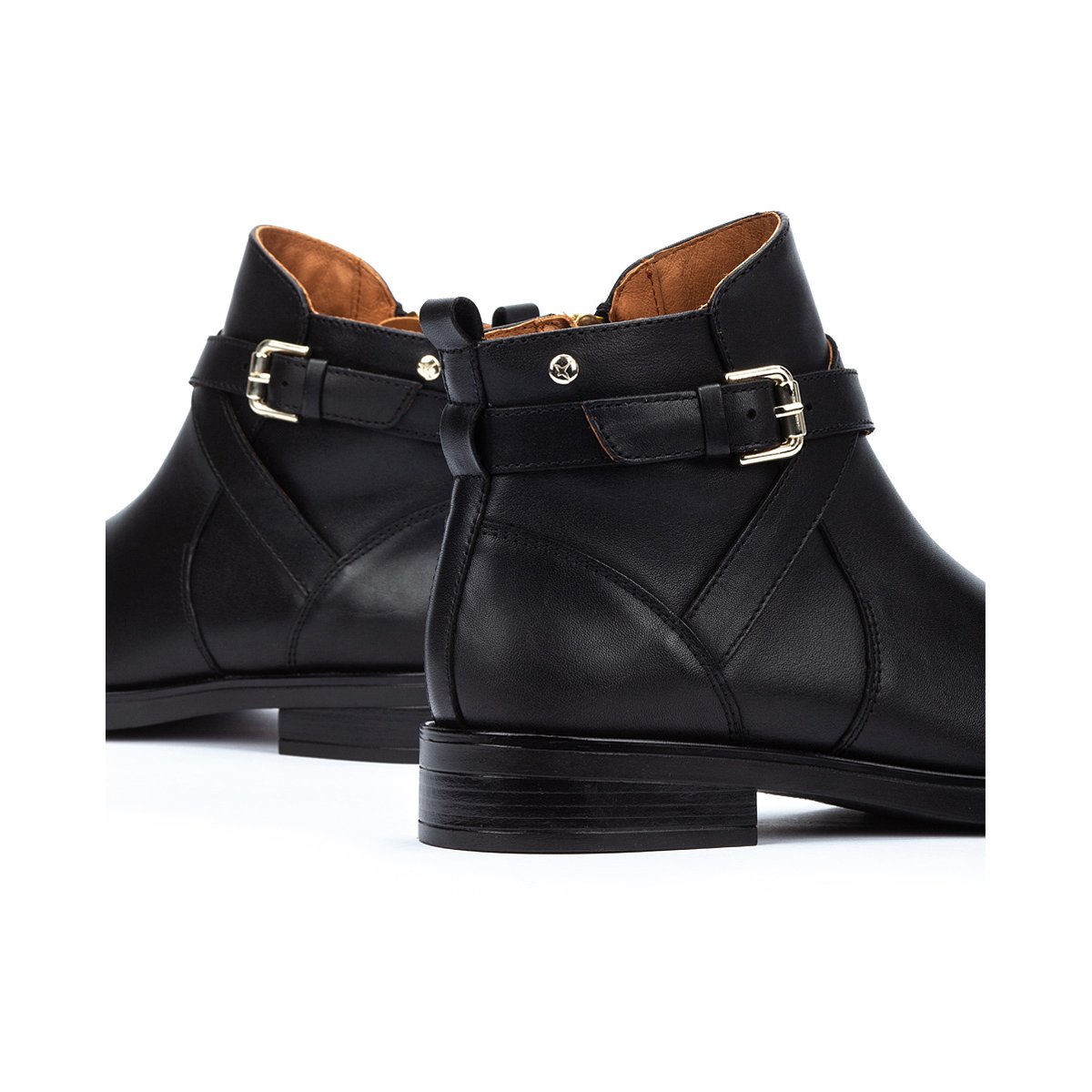 Bottines plates cuir Puertollano black, PIKOLINOS