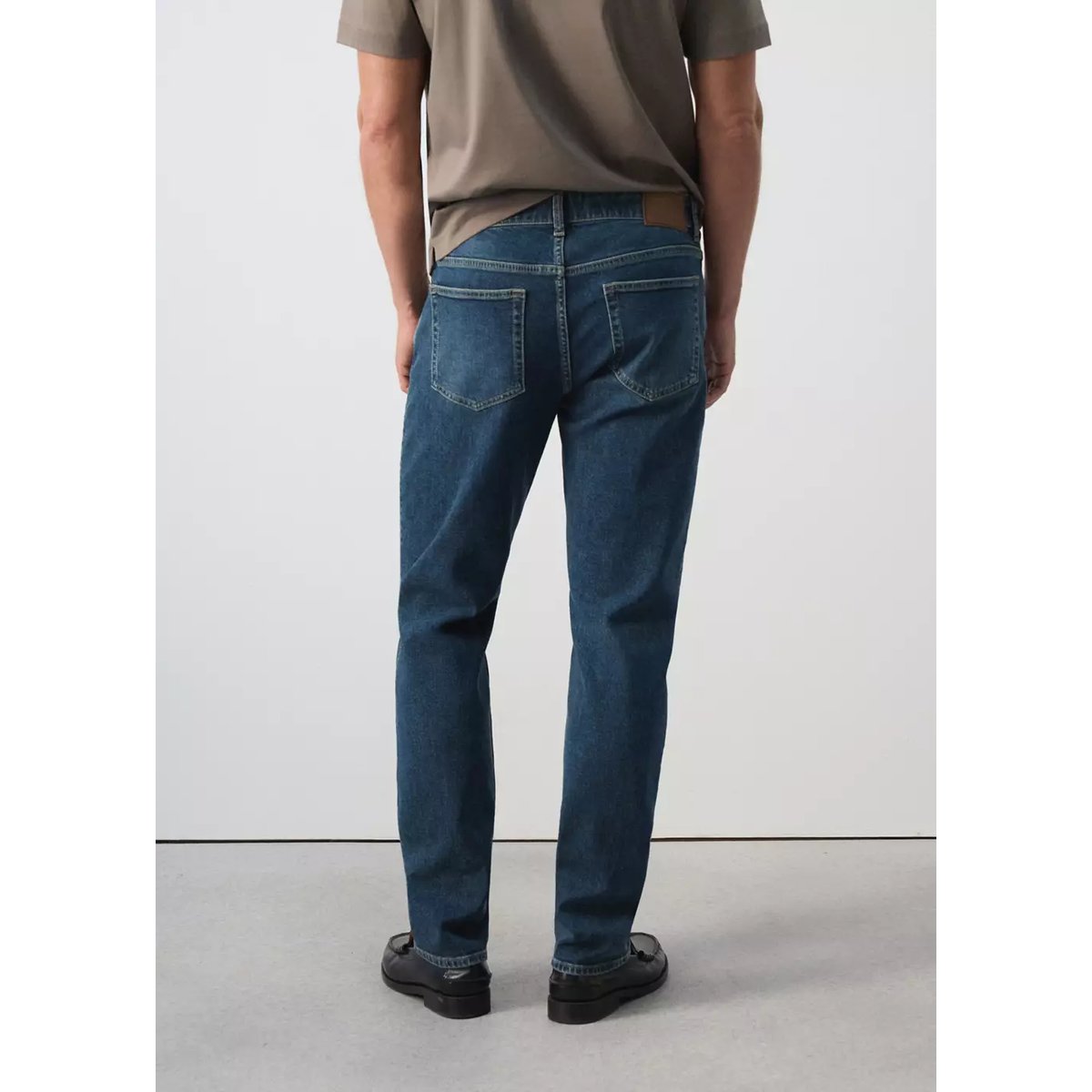 Jean Patrick slim fit Ultra Soft Touch bleu foncé vintage, MANGO MAN