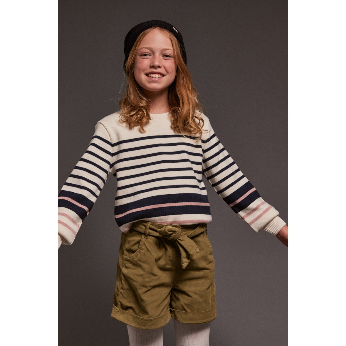 Short en velours KIDS oliva, ARMOR-LUX