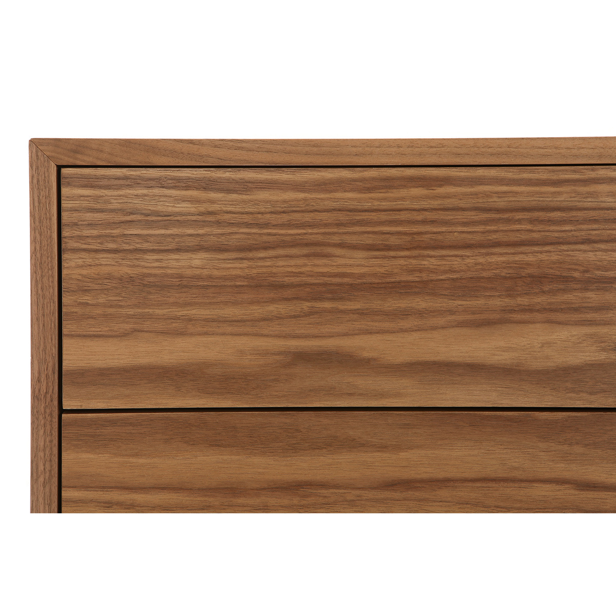 Buffet vintage en bois foncé noyer 2 portes 3 tiroirs L160 cm MANNY noyer, MILIBOO