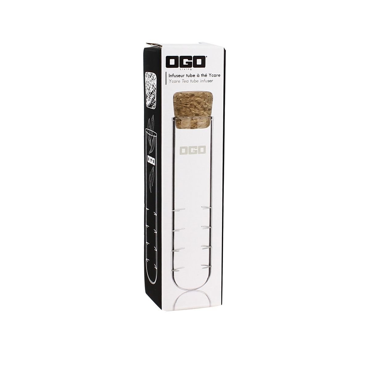 Infuseur à thé tube en verre, YCARE transparent, OGO LIVING