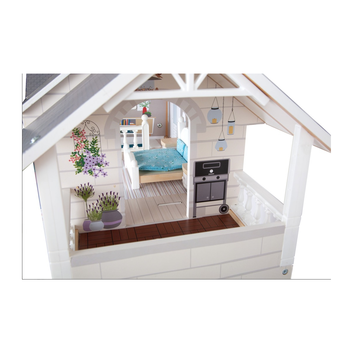 Maison de Poupee Villa et accessoires couleur unique, SMALL FOOT