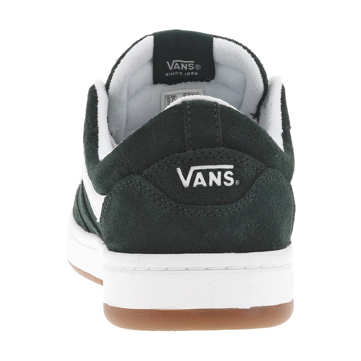 Baskets CRUZE 3.0 cuir talon plat vert, VANS