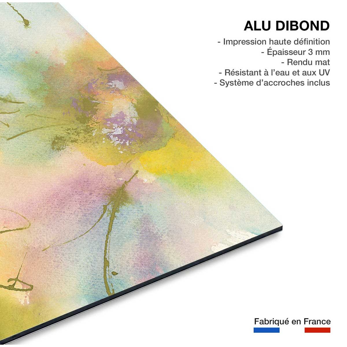 Tableau pastel flower tableau alu dibond, HEXOA