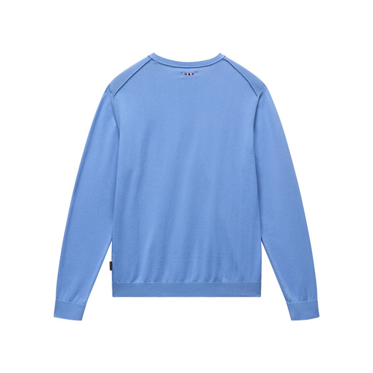 Sweat en coton bleu uni avec logo iconique et une coupe droite bleu, NAPAPIJRI