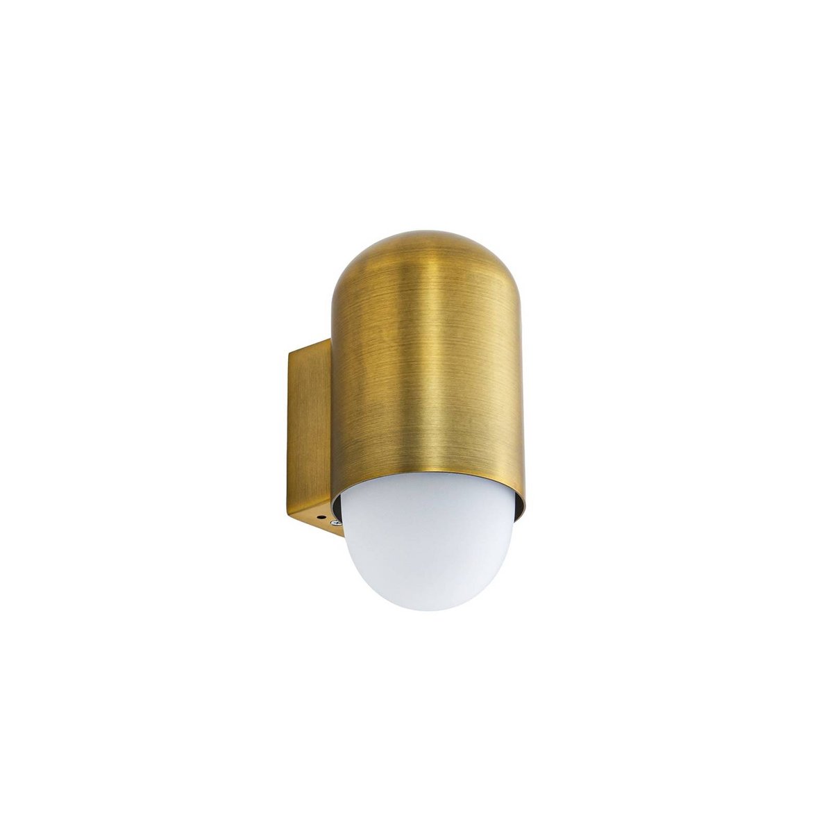 Applique extérieure en aluminium moderne laiton, blanc, LINDBY
