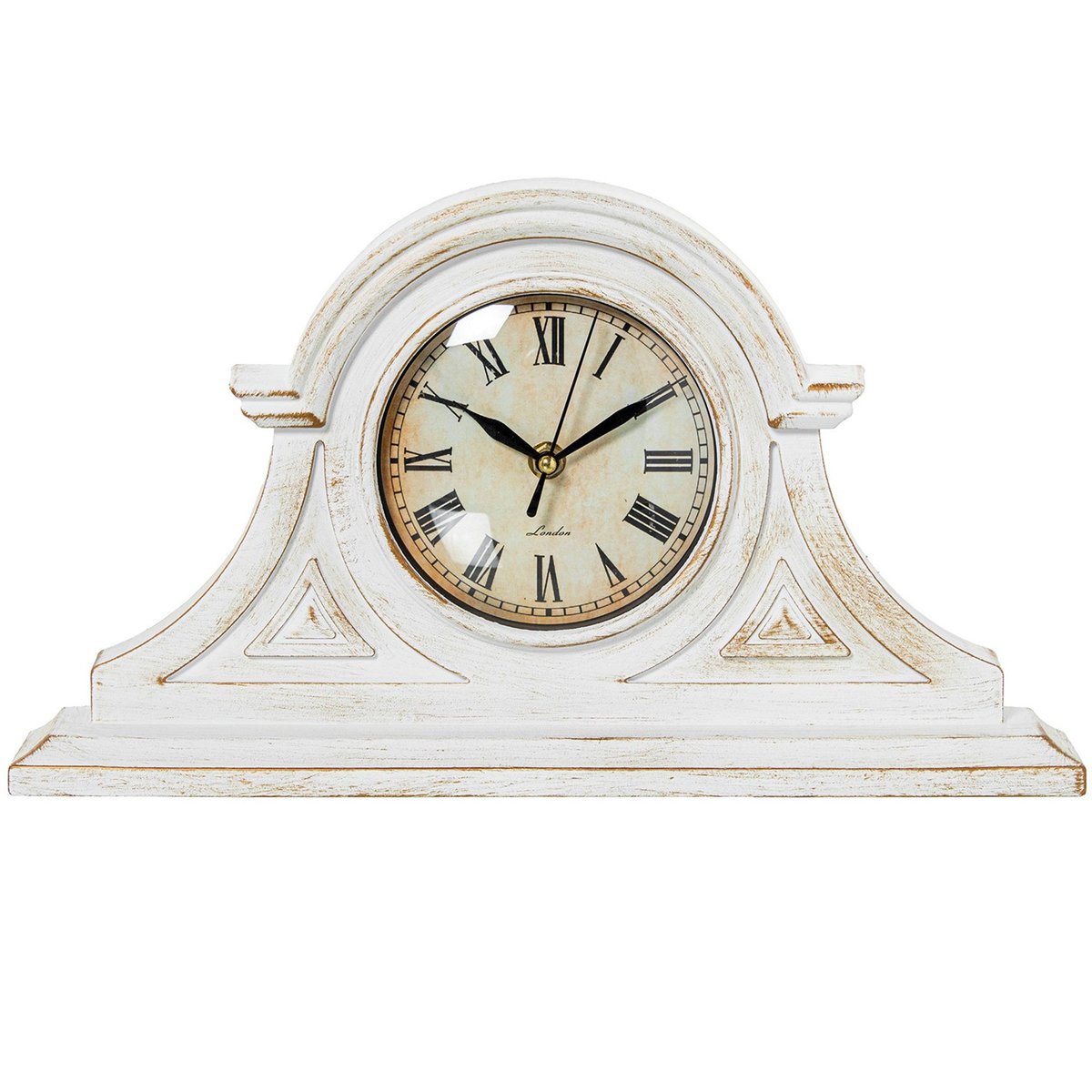 Horloge à poser blanche et dorée 38x21.5x6cm doré, WADIGA
