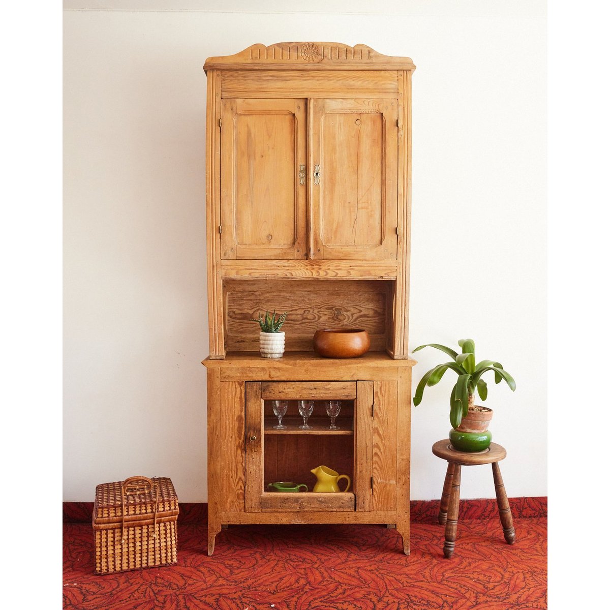 Grand vaisselier en bois Maximilien N°387 - Bon état bois clair, DEBONGOUT