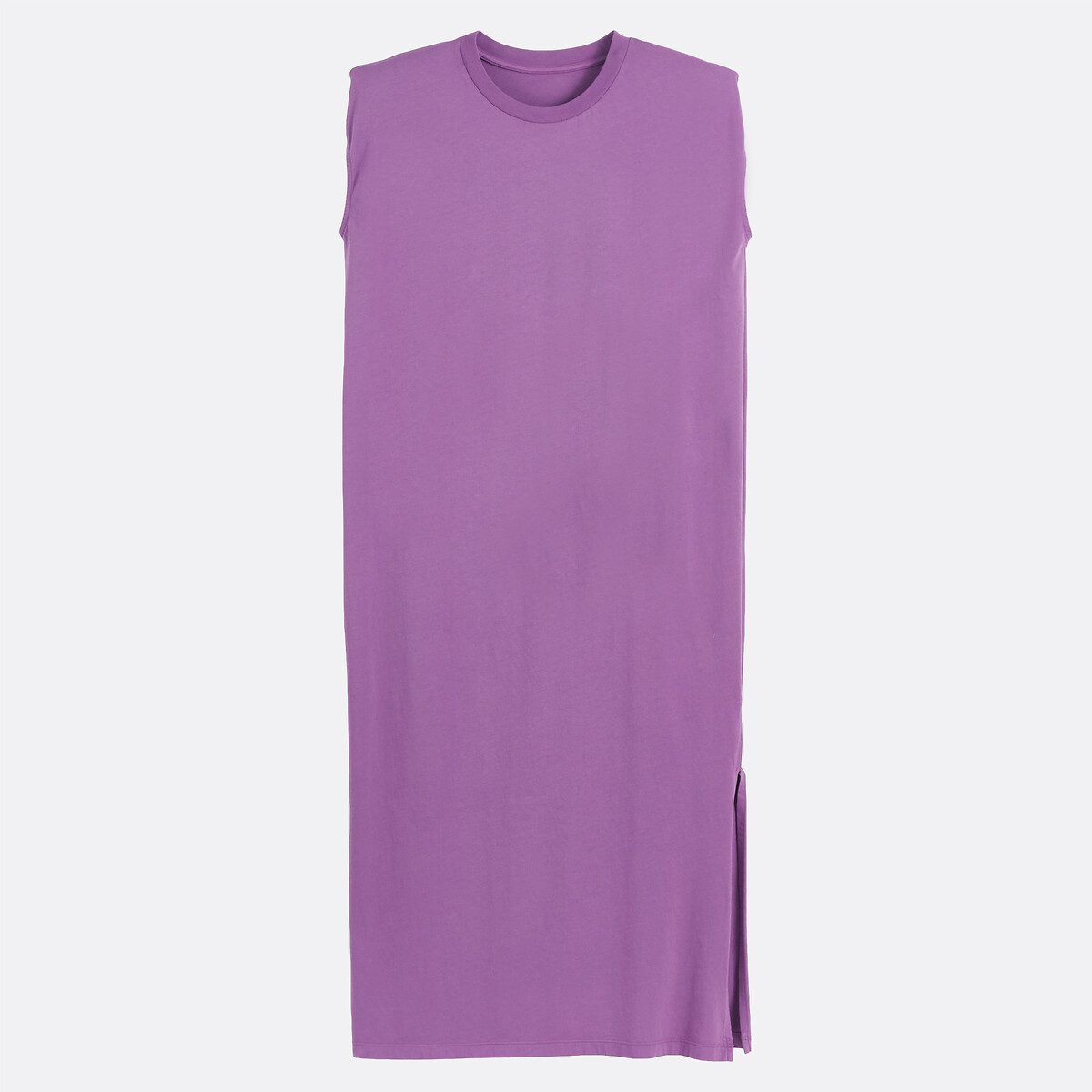 Lange, mouwloze T-shirtjurk violet, LA REDOUTE COLLECTIONS
