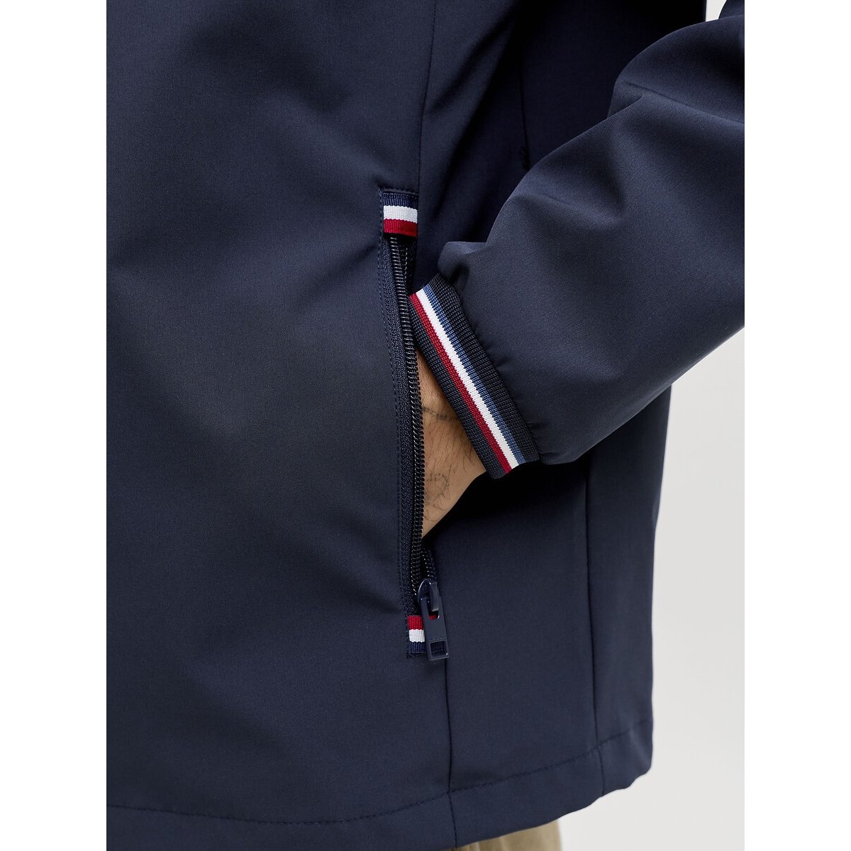 Coupe-vent à capuche bleu marine, JACK & JONES