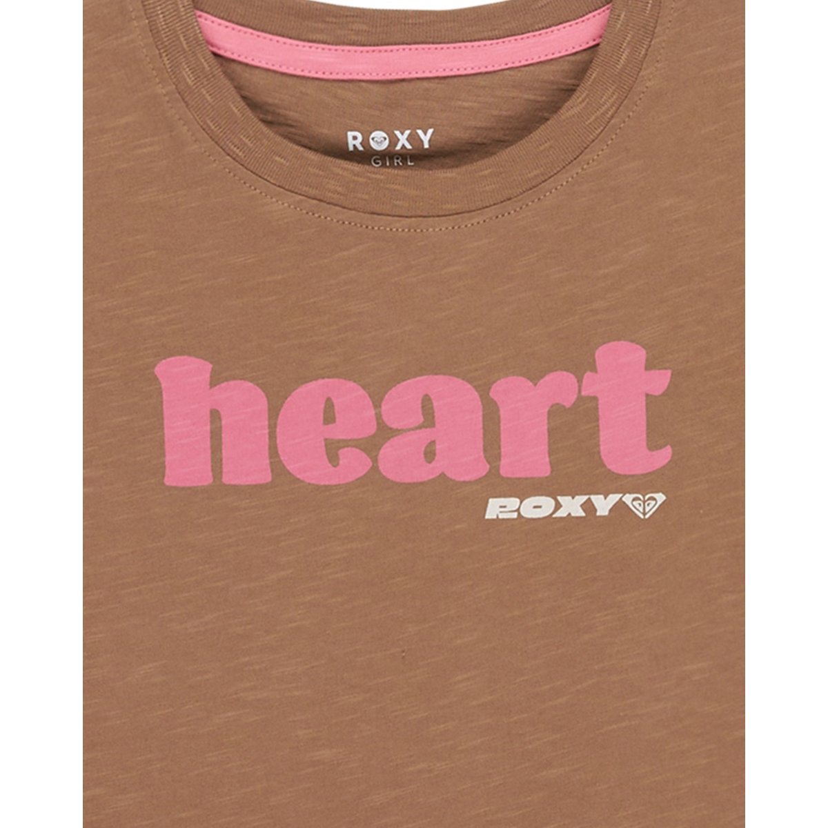 T-Shirt, manches courtes, col rond, . marron woodsmoke, ROXY