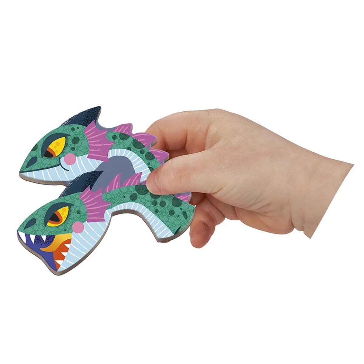 Magneti'book Dragons, 10 Modèle, 53 Magnets bleu, JANOD
