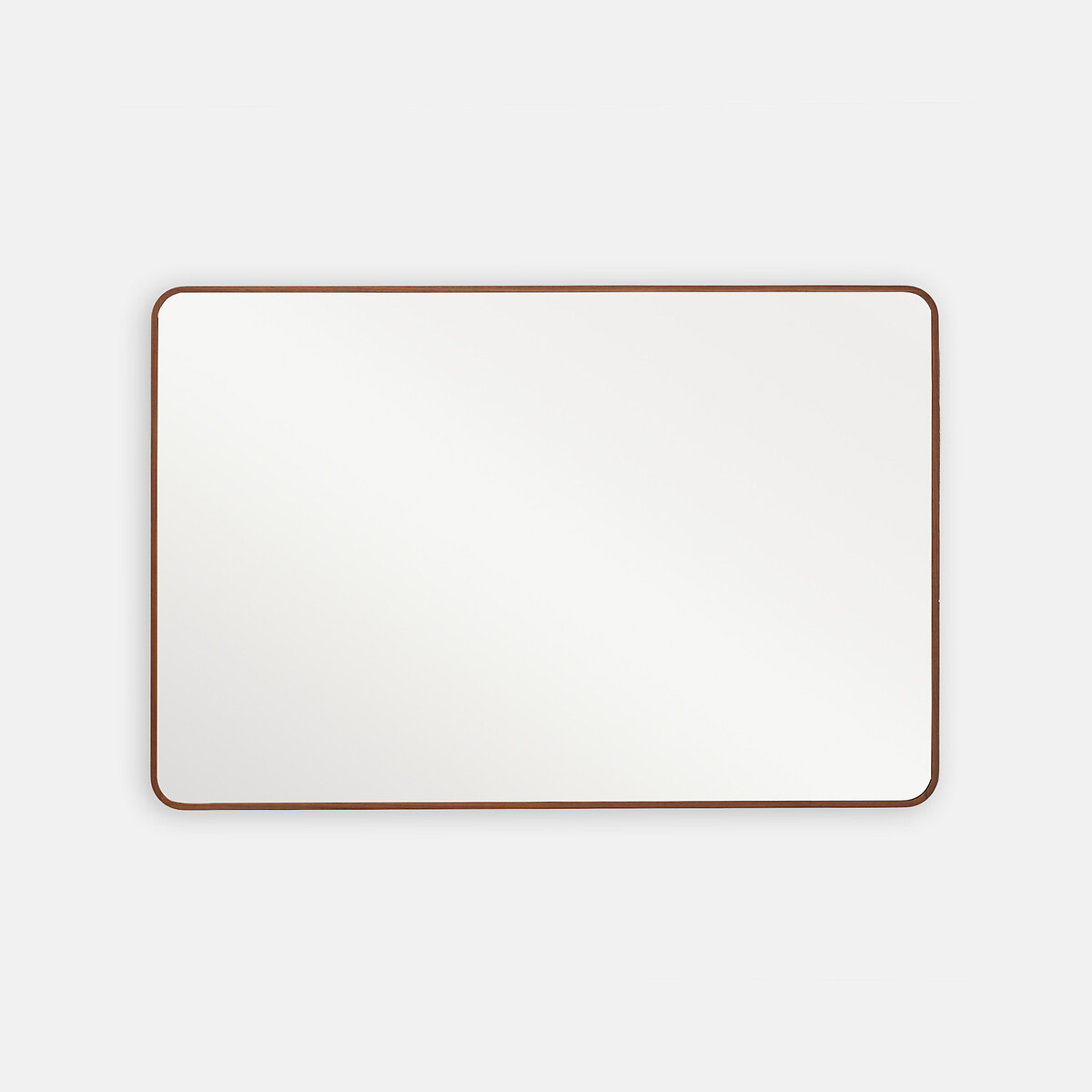 Miroir rectangulaire, en plaqué noyer, 60 x 90 cm, IODUS teinté coloris noyer, LA REDOUTE INTERIEURS