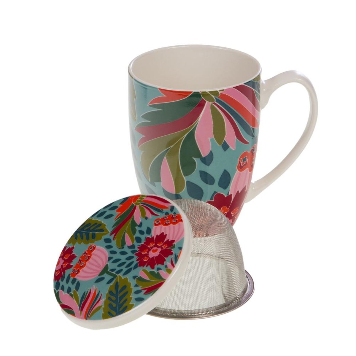 Coffret mug filtre Isaline multicolore, AMADEUS