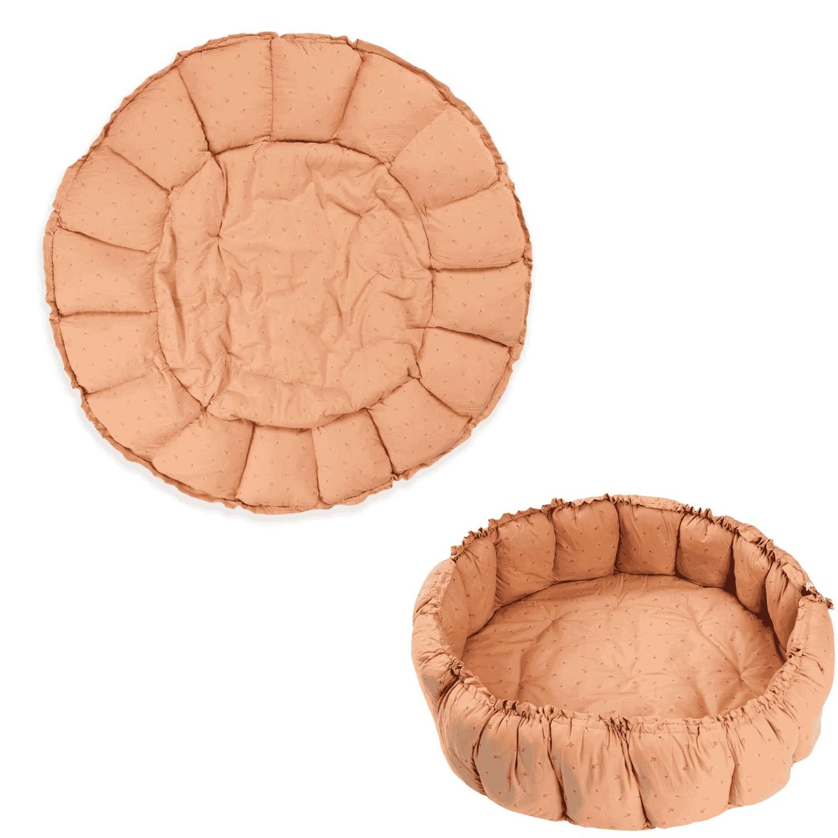 play&go - tapis d´éveil & cocon organic - fleuri rose, PLAY ET GO