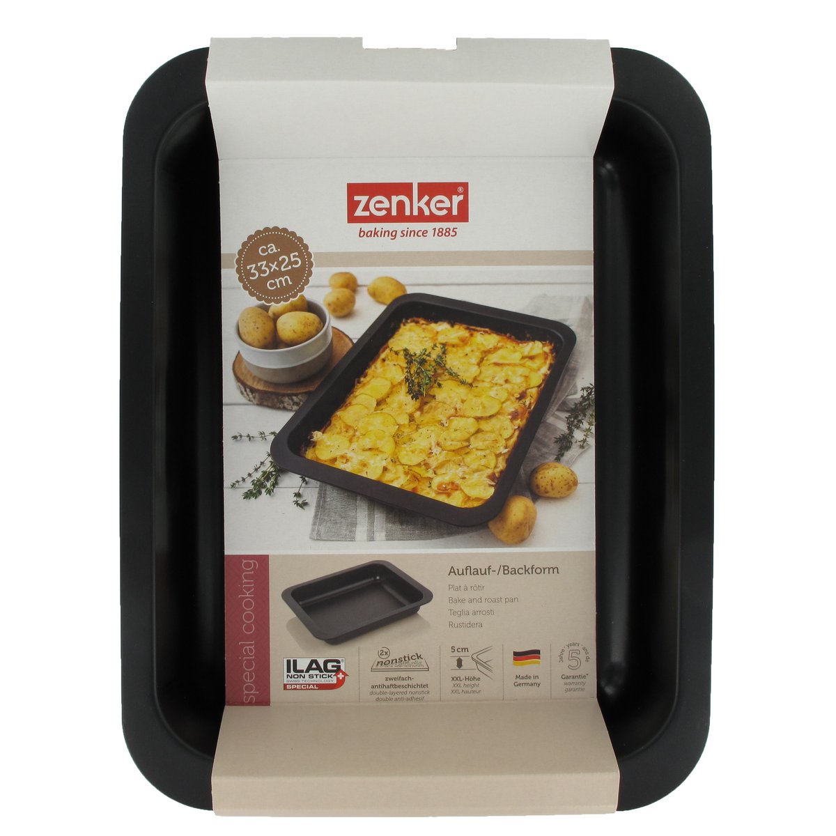 Ensemble de 2 Plats à four 33 x 25 cm SPÉCIAL COOKING noir, ZENKER