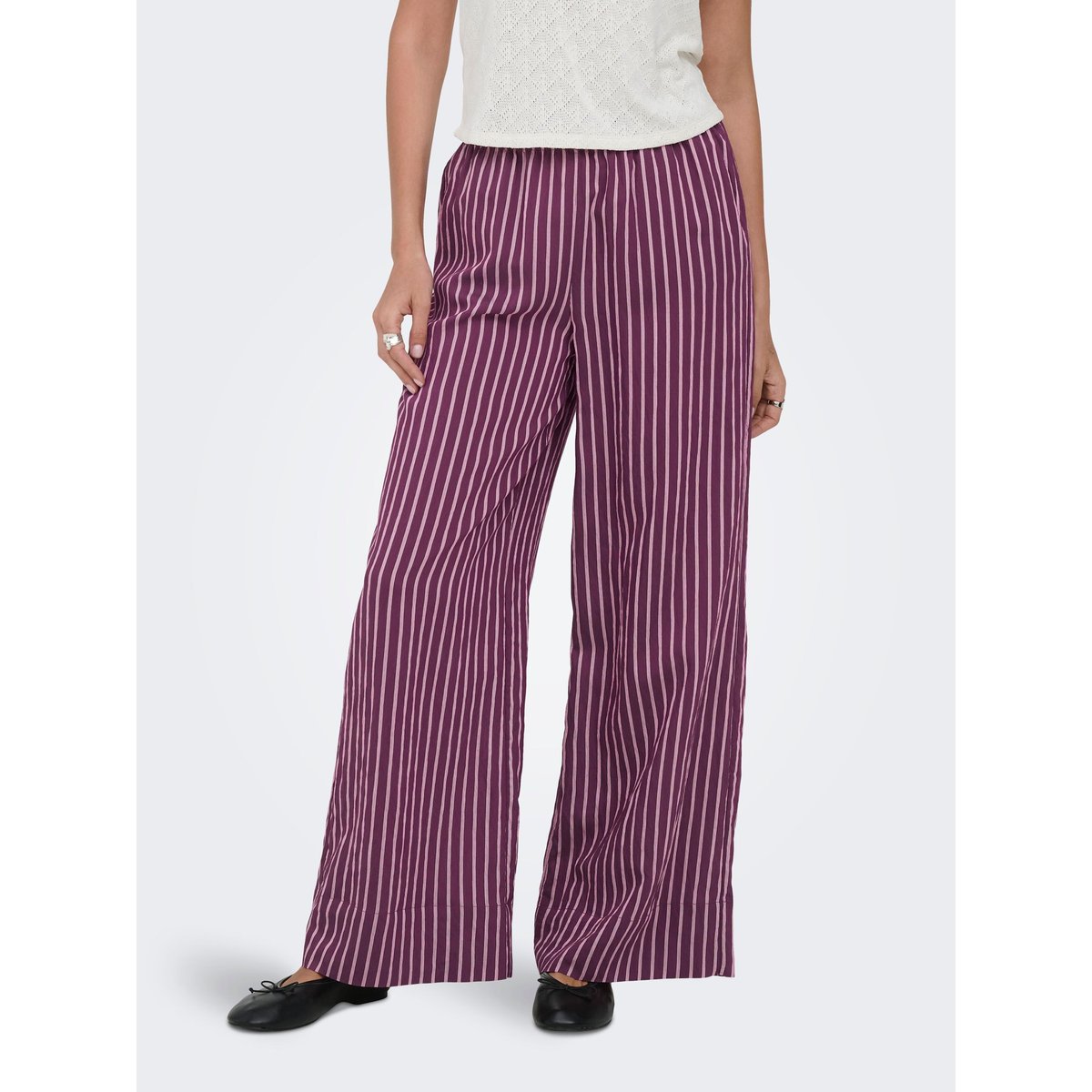 Pantalon violette - grape wine, ONLY