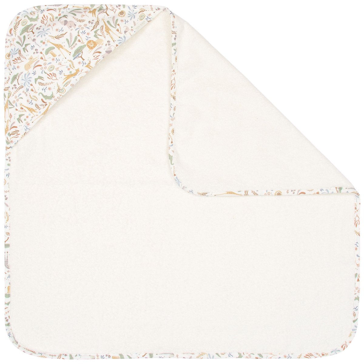 Cape de bain blanc, marron, vert, LITTLE DUTCH