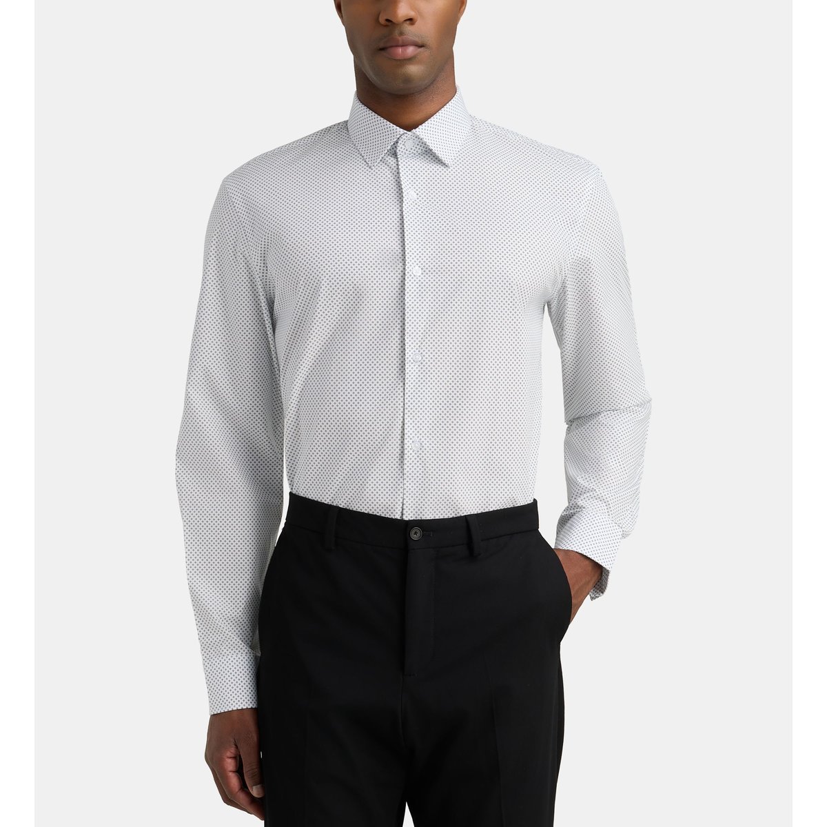 Chemise droite mdoti popeline coton bio blanc, GALERIES LAFAYETTE