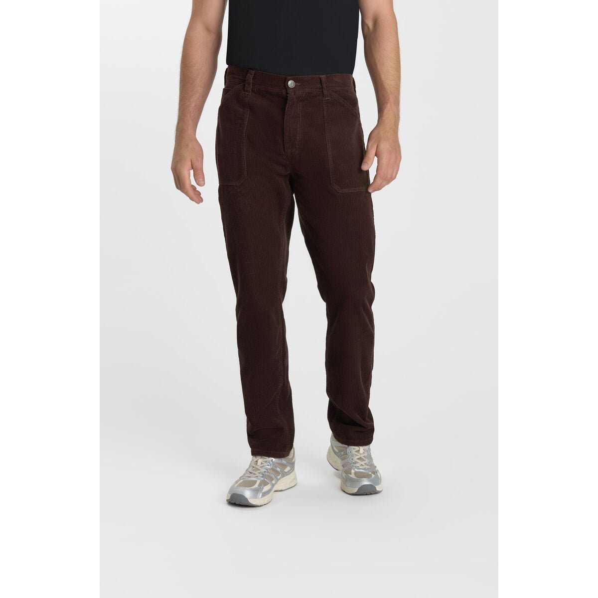 Pantalon droite RENSO coffee, LE TEMPS DES CERISES