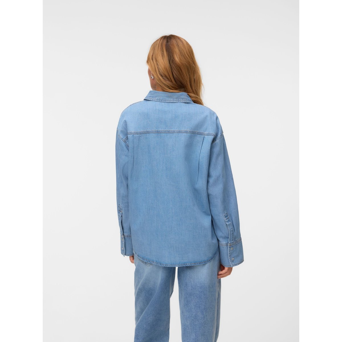 Chemise En Denim light blue denim, VERO MODA