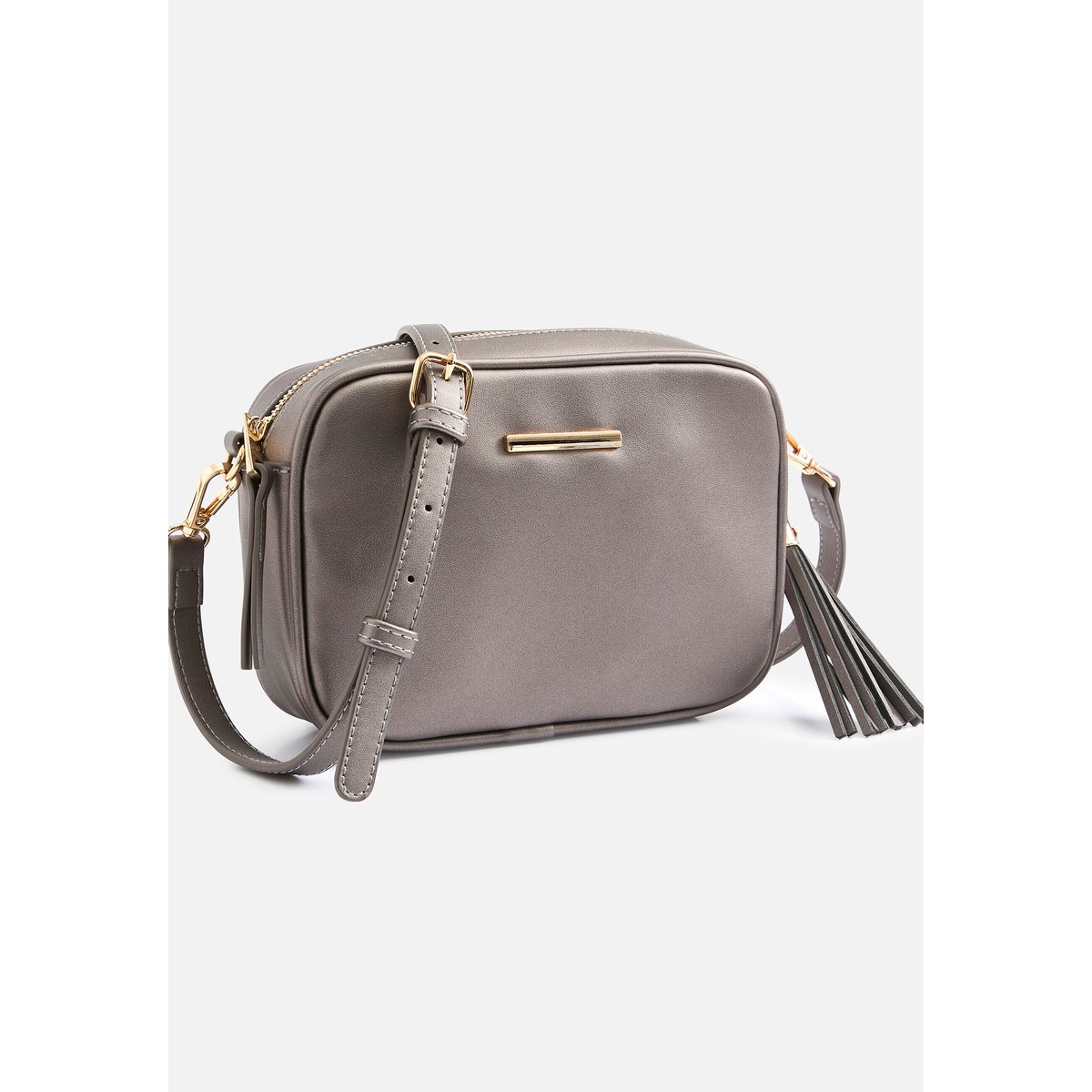 Sac bandoulière ou pochette marron coloris bronze, DAMART