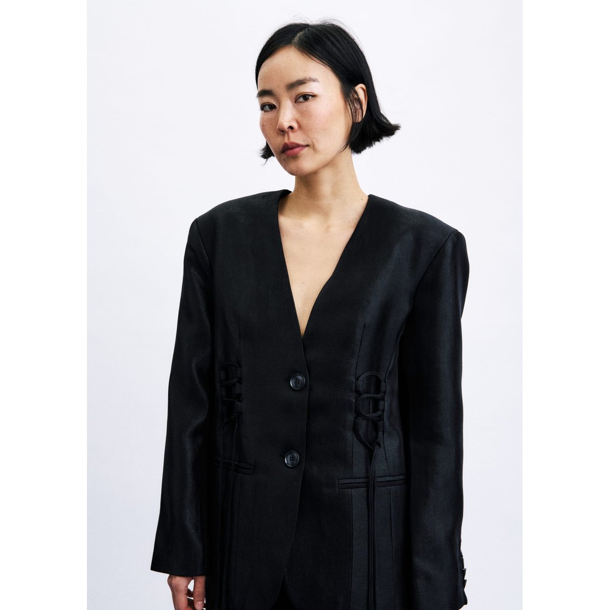 Blazer Windsor en coton WINDSOR noir, FRNCH