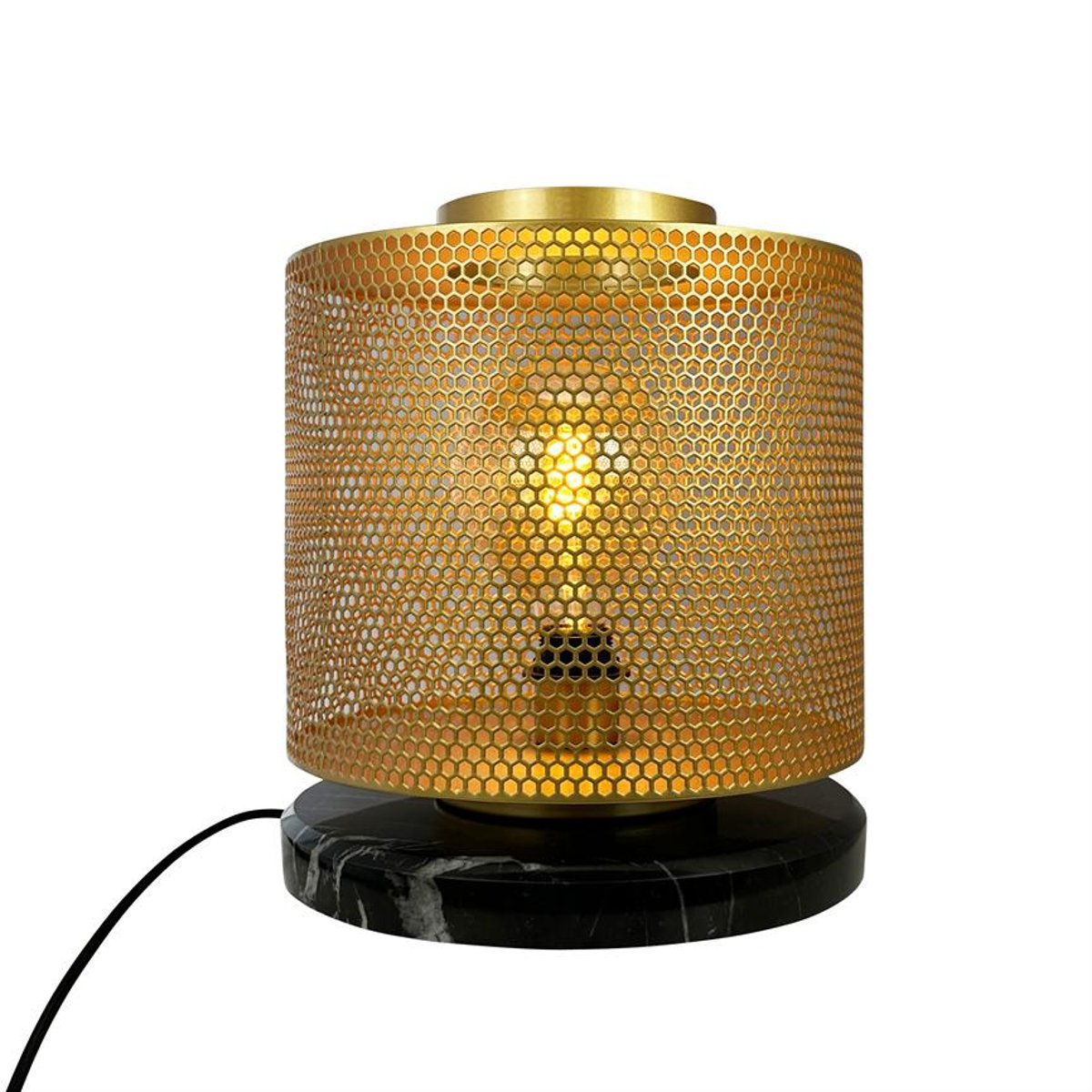 Lampadaire en Métal brass/marble Nantes brass, DYBERG LARSEN