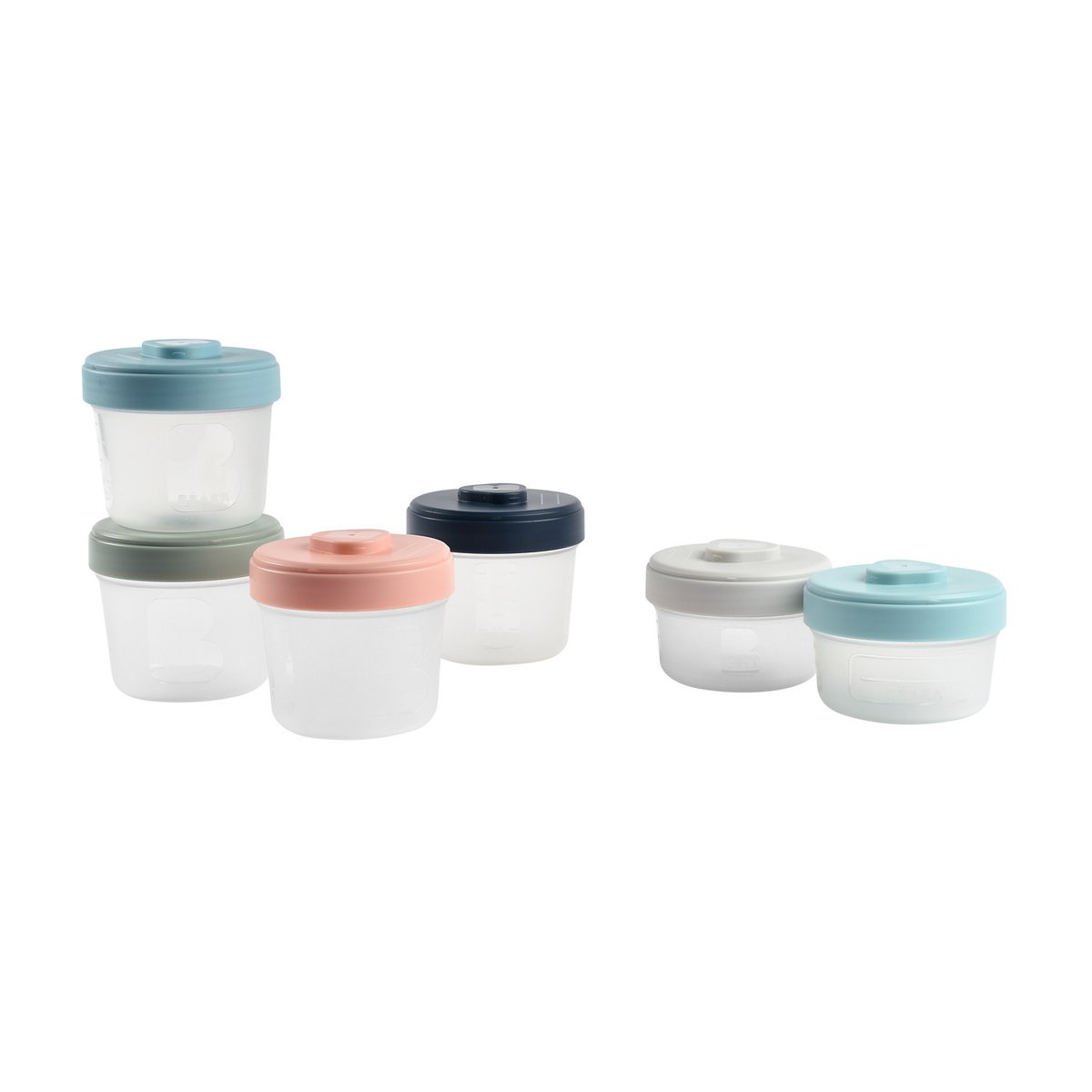 Lot de 6 portions clip 2ème âge assortiment tempête/eucalyptus, BEABA