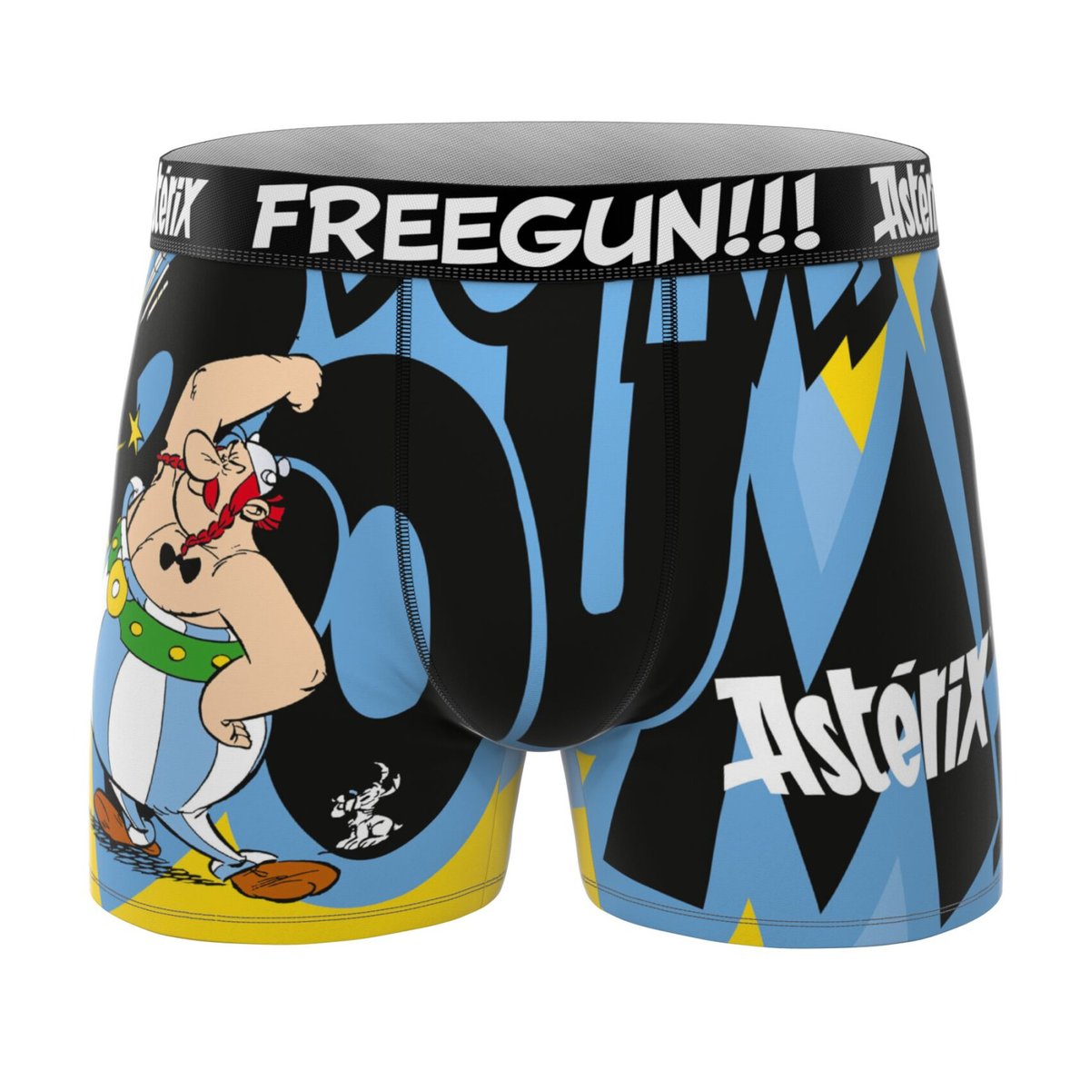 Lot De 4 Boxers Astérix violet/rouge/gris foncé/vert/bleu/noir, FREEGUN