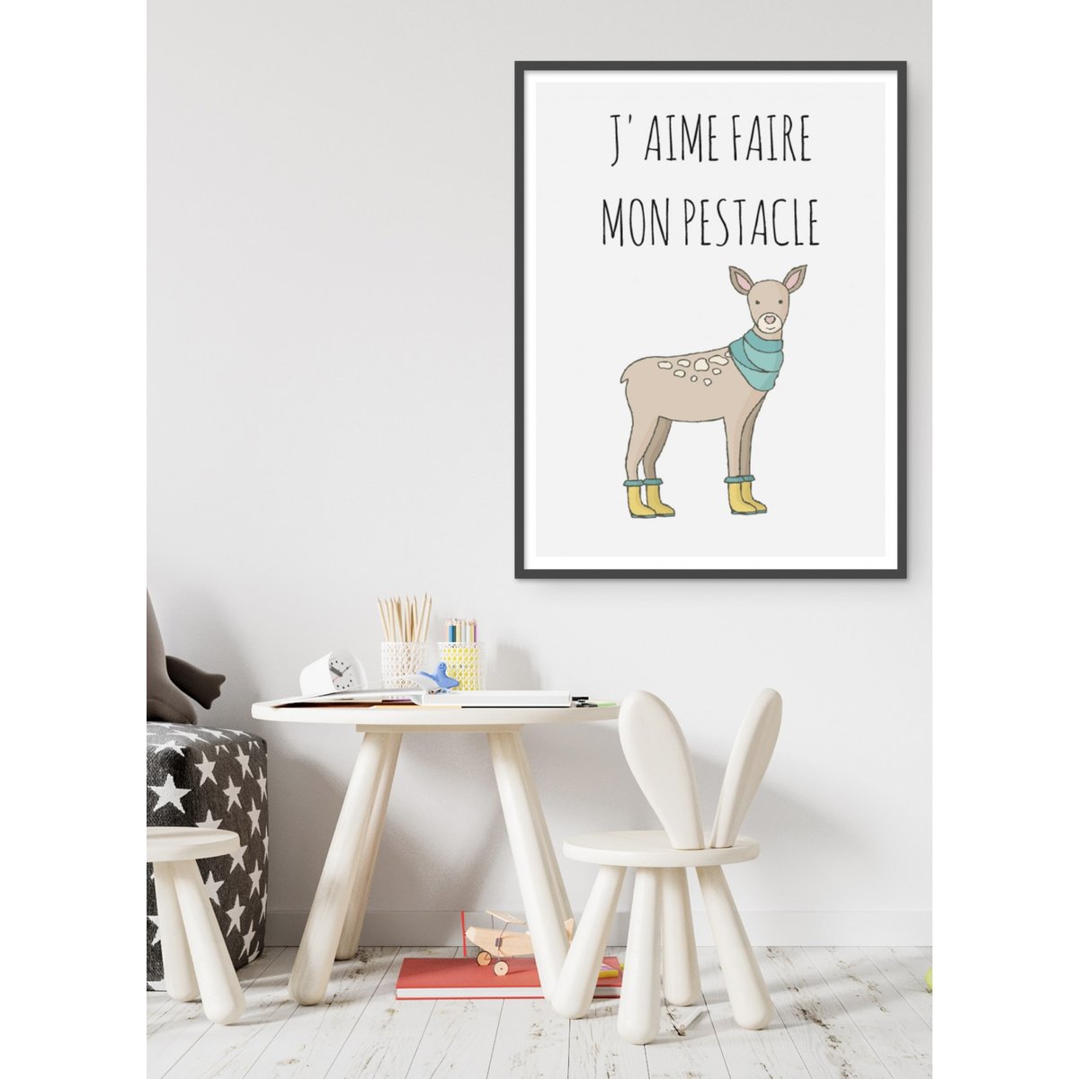 Affiche Mon Pestacle blanc, L'AFFICHERIE