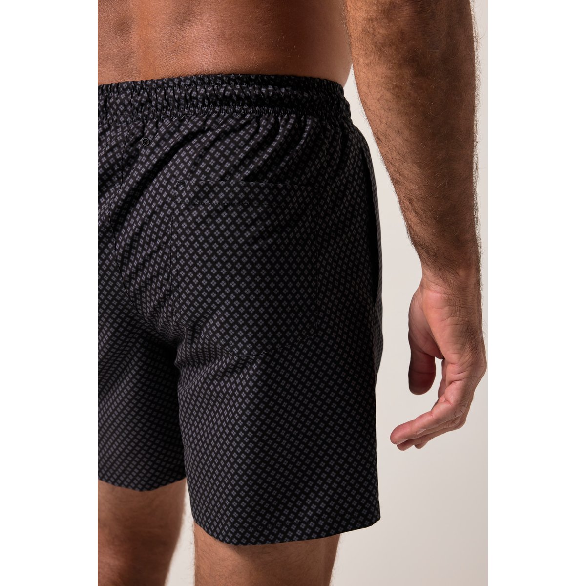 Short de bain, taille élastique noir, JP1880