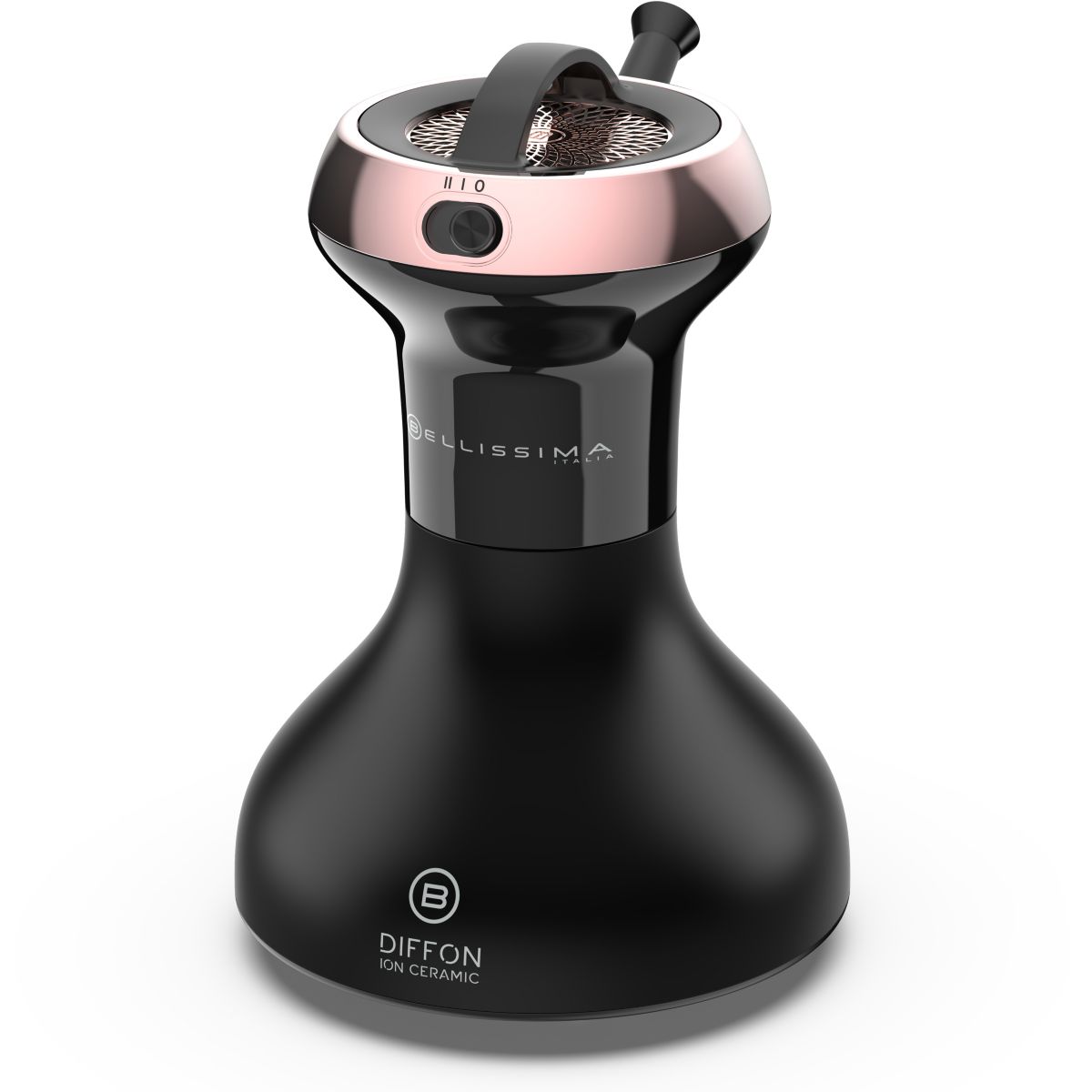 Diffuseur sèche-cheveux Diffon Ion Ceramic rose et noir, BELLISSIMA