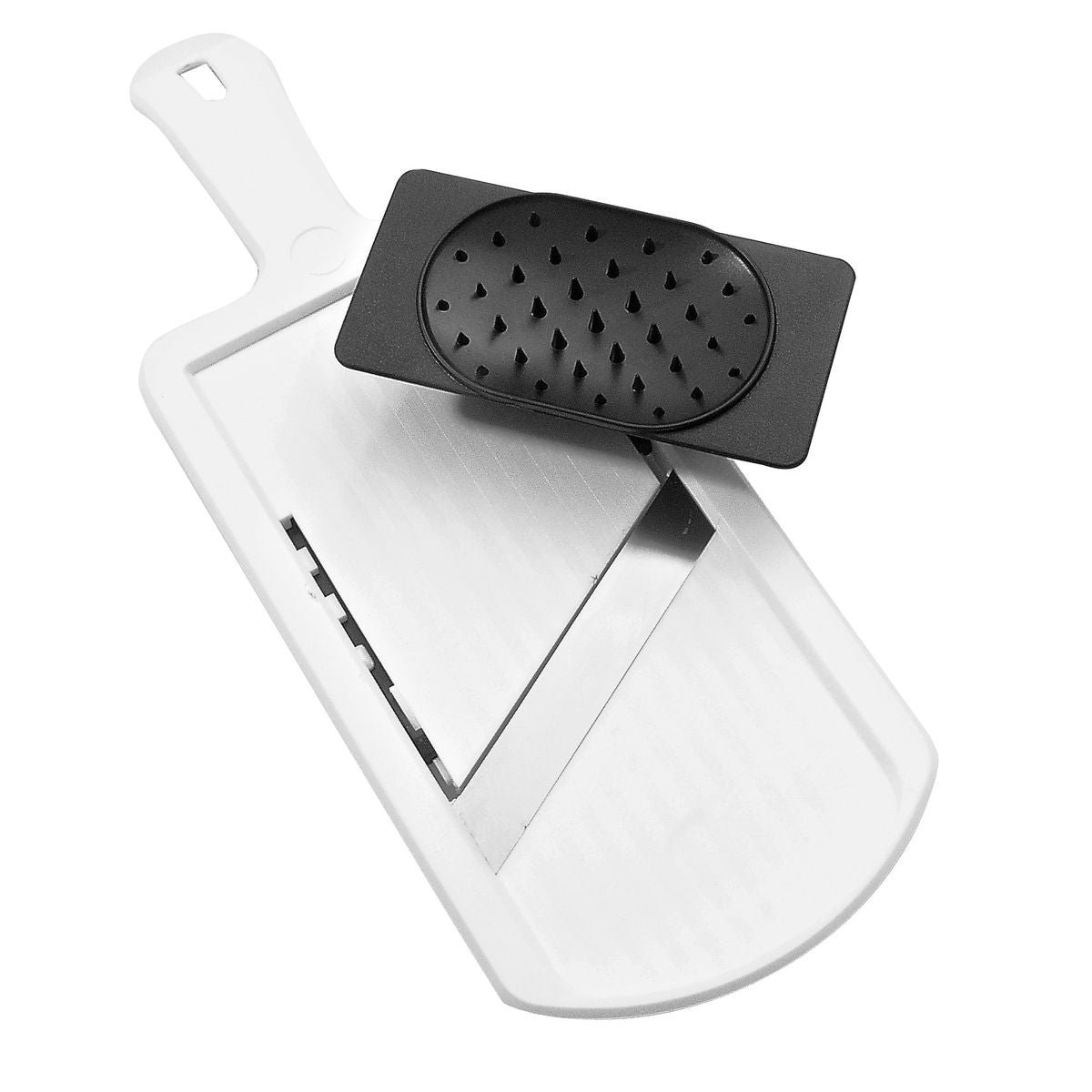 Mandoline professionnelle réglable jusqu'à 6 mm blanc, FACKELMANN
