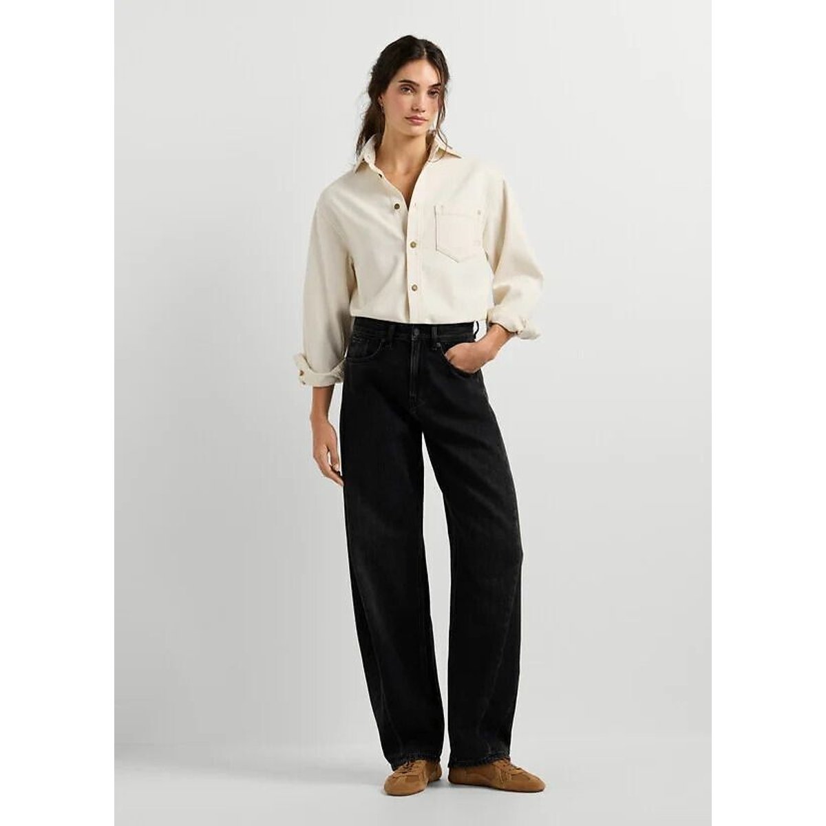 Jean balloon BOW black washed, PEPE JEANS