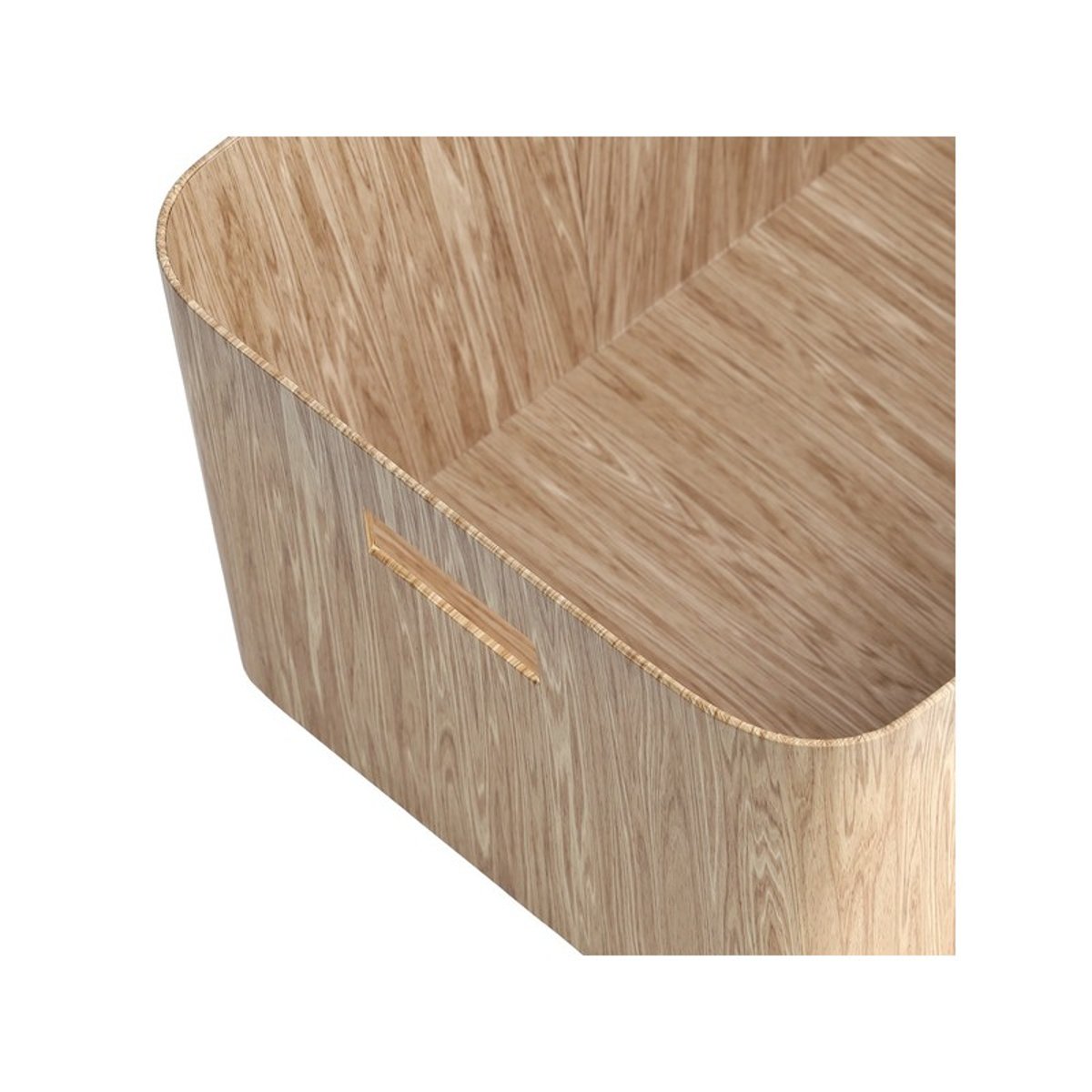 Grand panier carton bois clair, ZELLER PRESENT