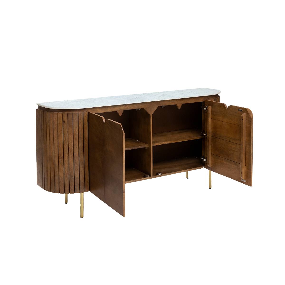 Buffet en bois de manguier SIENNE bois foncé, MADE IN MEUBLES