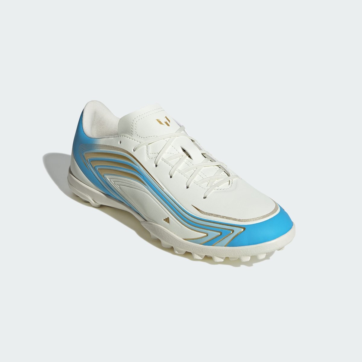 Chaussure De Football F50 Messi Club Terrain Turf Chaussure De Football F50 Messi Club Terrain Turf ivory / semi blue burst / icey blue, adidas Performance