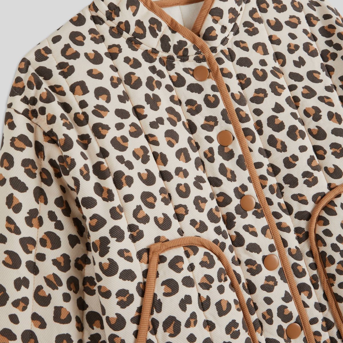 Veste imprimée matelassée amaretti, MONOPRIX