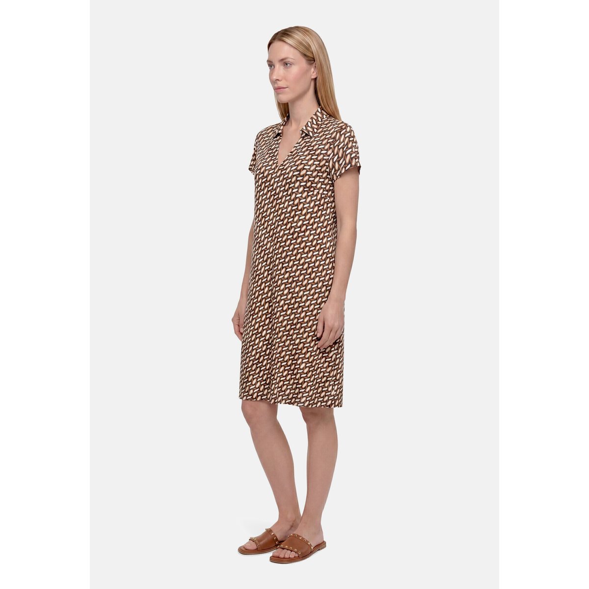 Robe d'été manches courtes dark blue/brown, BETTY BARCLAY