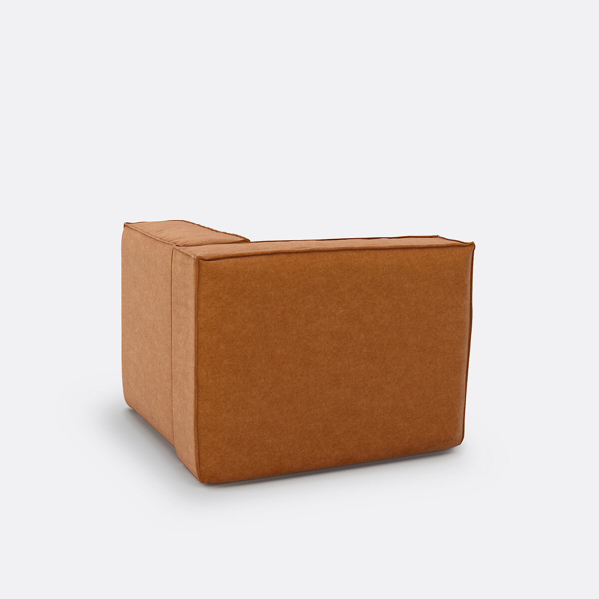 Elément angle pour canapé modulable, en velours texturé, SEVEN  ocre, LA REDOUTE INTERIEURS