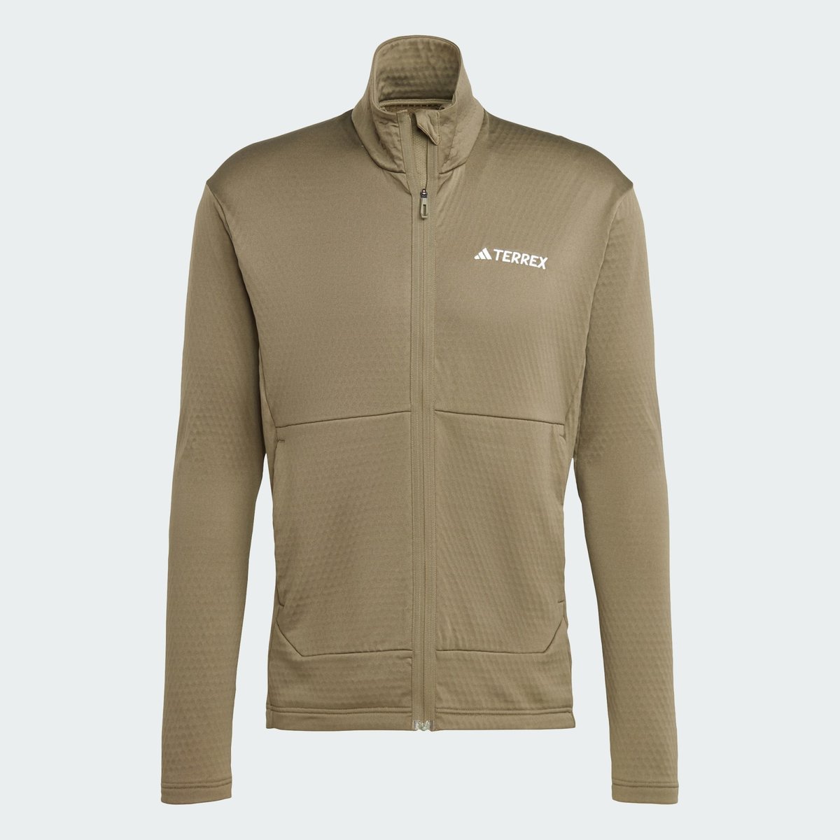 Veste légère molleton entièrement zippée Terrex Multi olive strata, adidas Performance