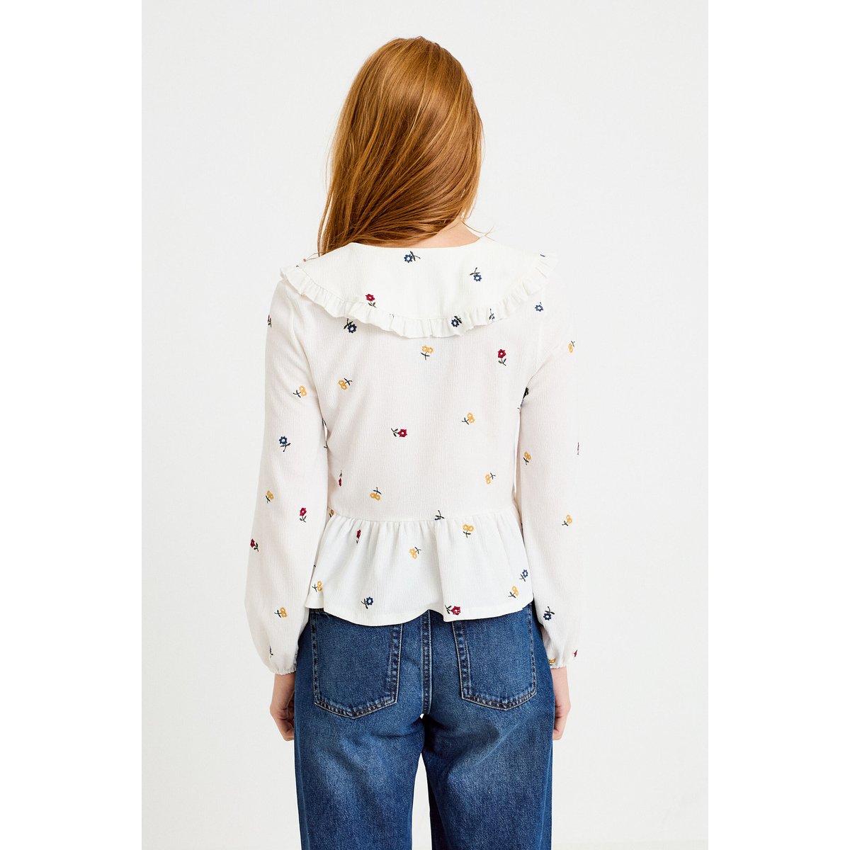 Blouse droite manches longues multicolore, CACHE CACHE