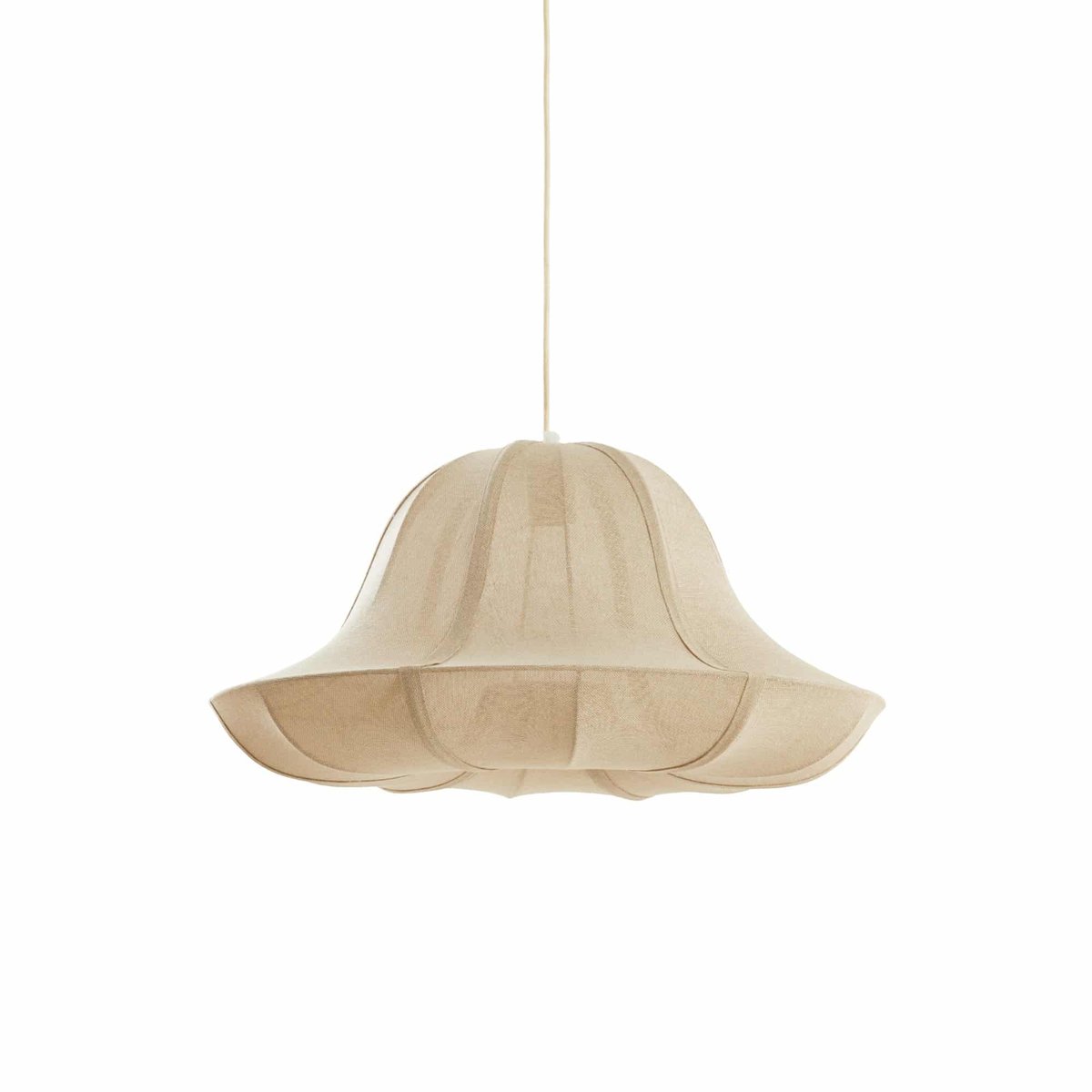 Lampe Suspendue Textiles IRAVELLE naturel, LIGHT & LIVING 